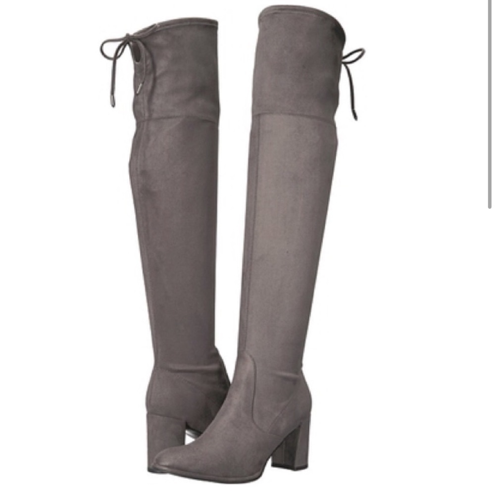 Marc Fisher | Lencon Gray Over The Knee Boots